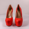 Hummerfarbener Plateau Pumps der italienischen Schuhmarke R&Renzi in Gr. 37 – Bild 2