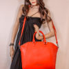 Armani Jeans - rote Henkeltasche – Bild 5