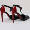 Prada Pumps schwarz-Rot, Gr. 37