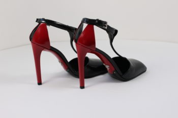 Prada Pumps schwarz-Rot, Gr. 37