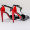 Prada Pumps schwarz-Rot, Gr. 37 – Bild 3
