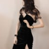 Philipp Plein Samtkleid – Bild 3