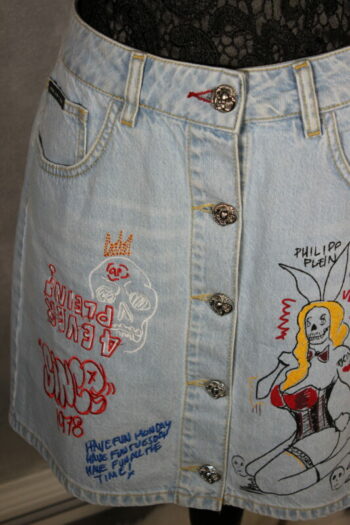 Philipp Plein Jeansrock – Bild 3